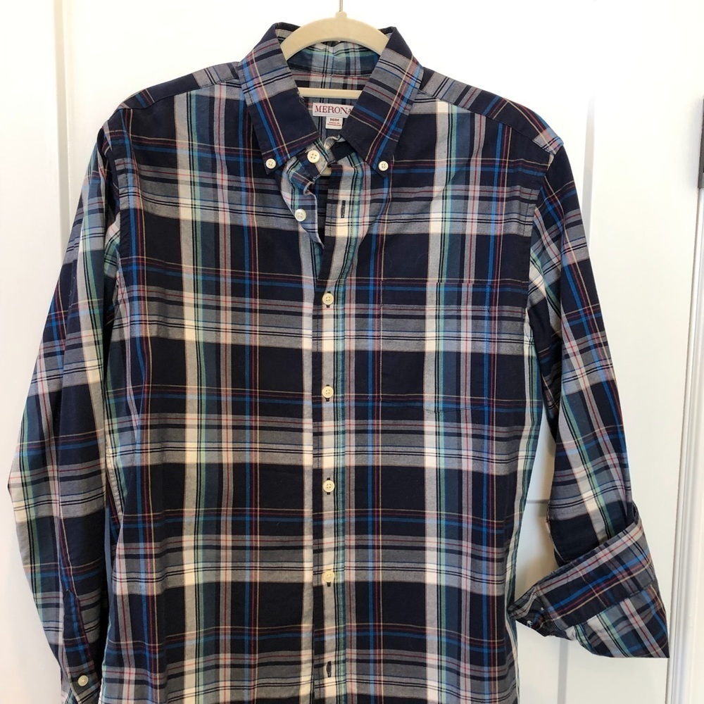 Merona Long Sleeve Plaid Button Down